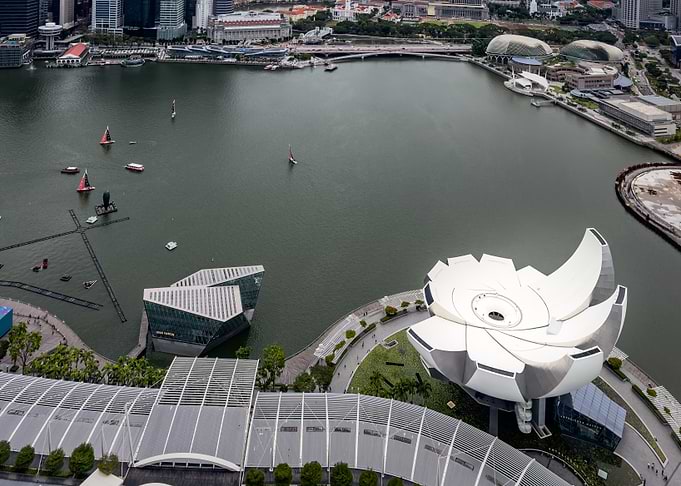 Marina Bay Sands and Singapore Skyline