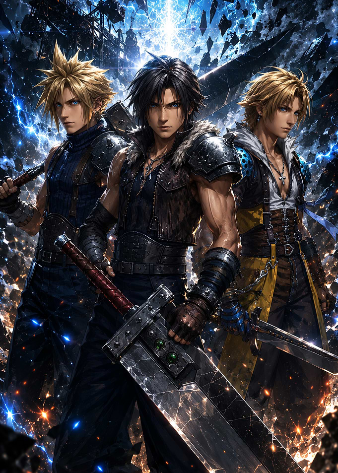Final Fantasy Heroes with Swords