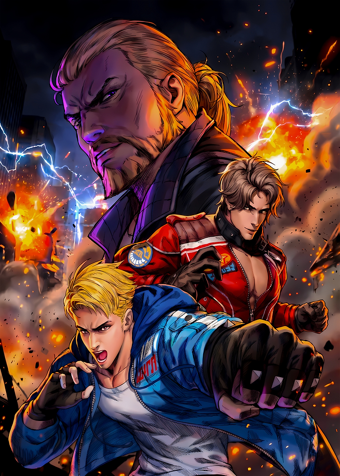 Anime characters Double Dragon