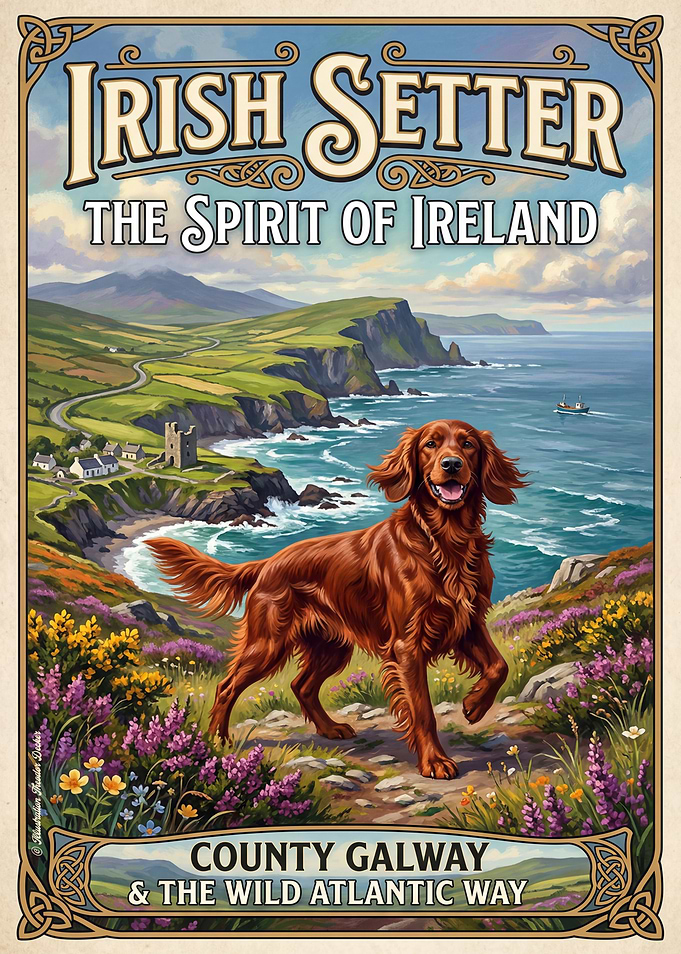 Irish Setter in County Galway