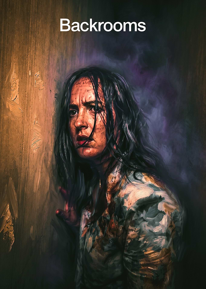 Backrooms Horror Painting