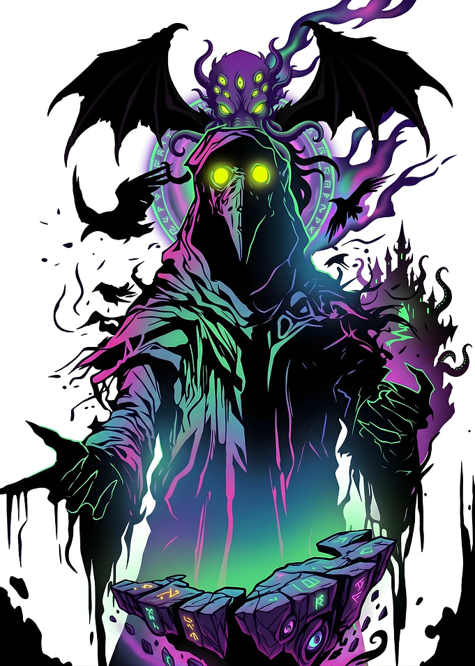 Cthulhu Plague Doctor Fantasy Art