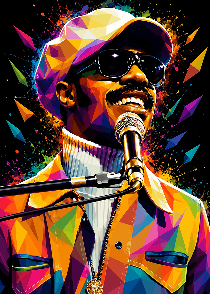 Stevie Wonder Pop Art Portrait