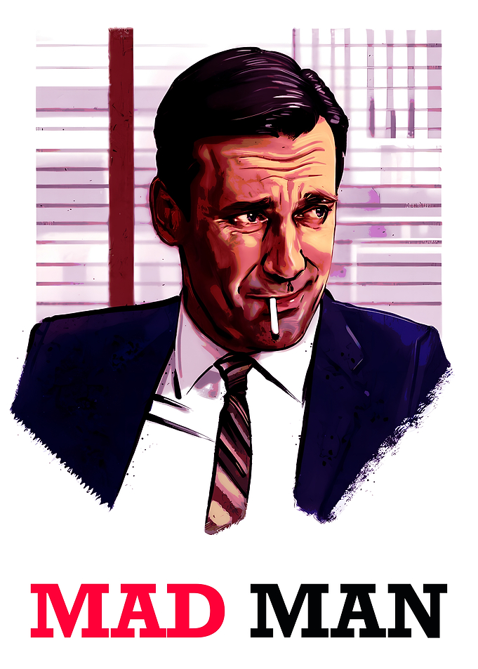 Mad Men Don Draper Illustration