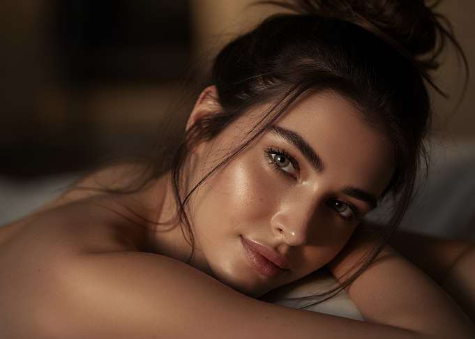 Close-up of a woman's face