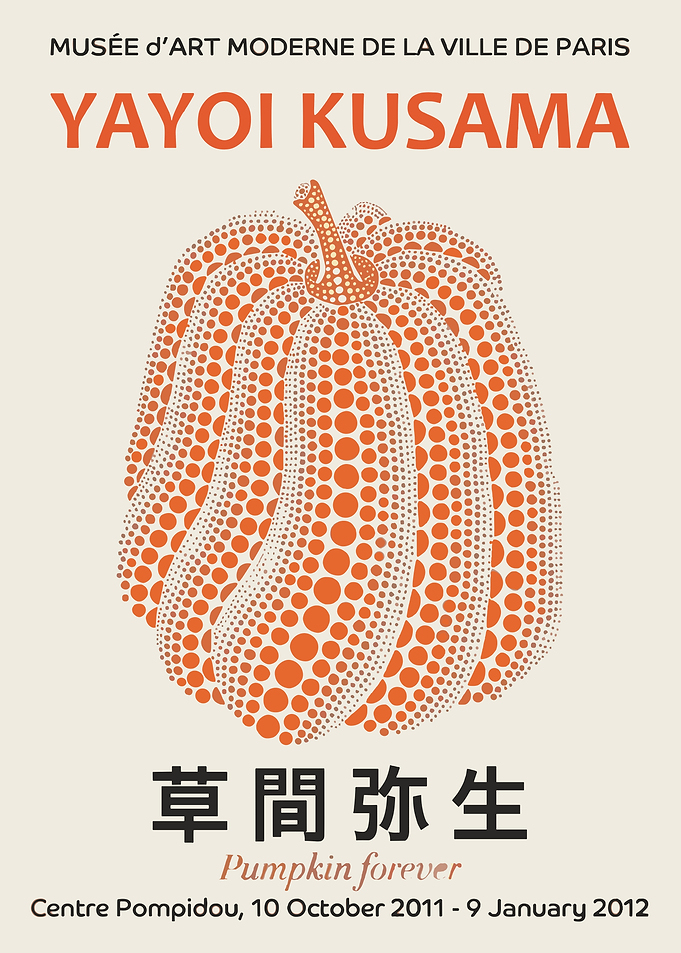 Yayoi Kusama Pumpkin Poster