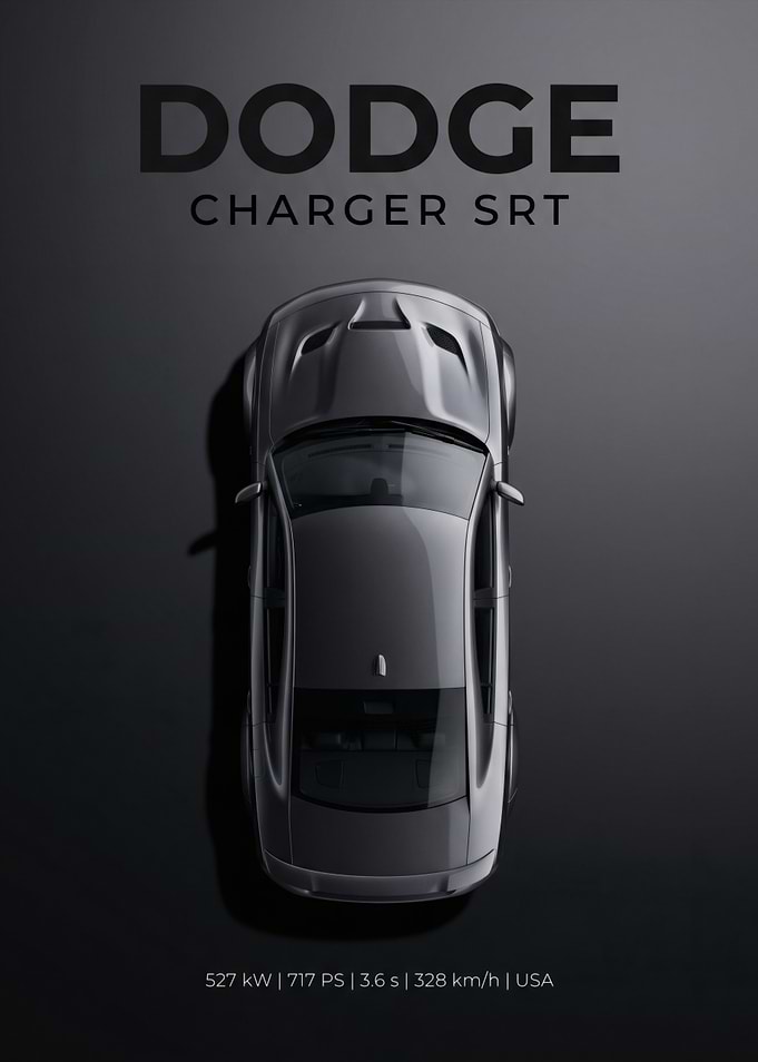 Dodge Charger SRT Top View