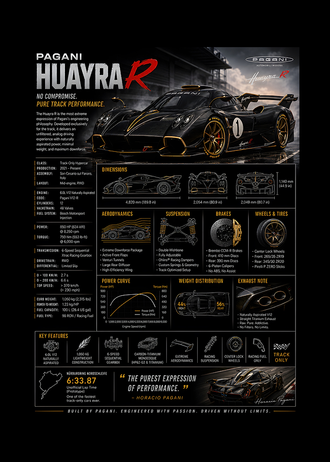 Pagani Huayra R Supercar