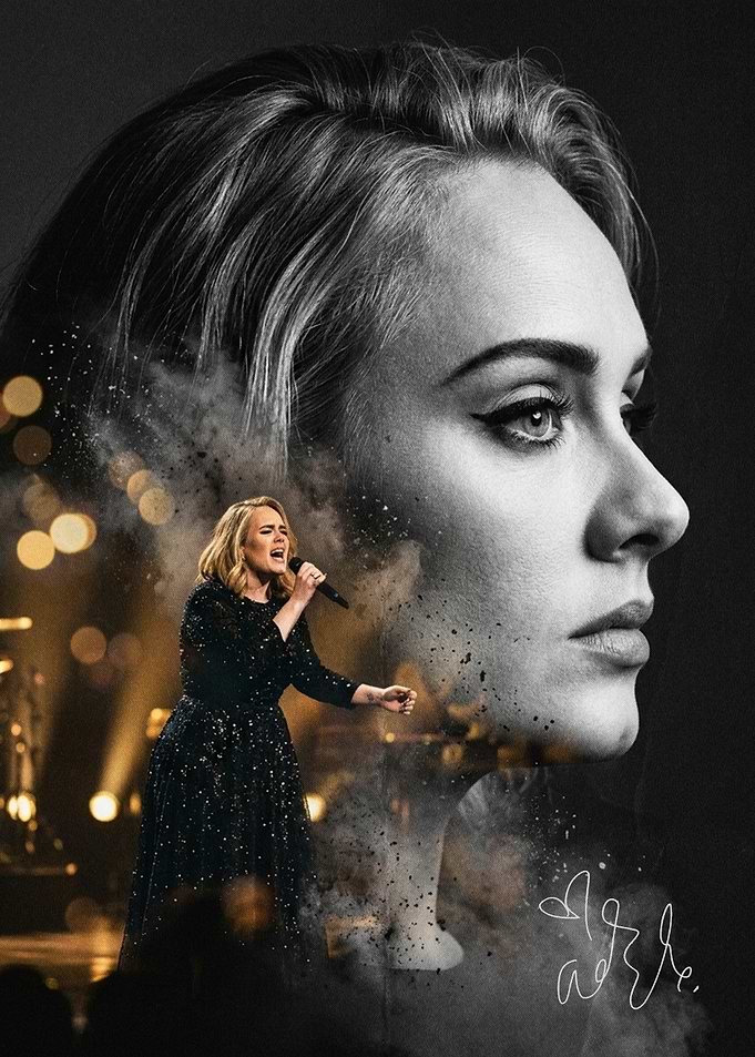 Adele Performing on Stage
