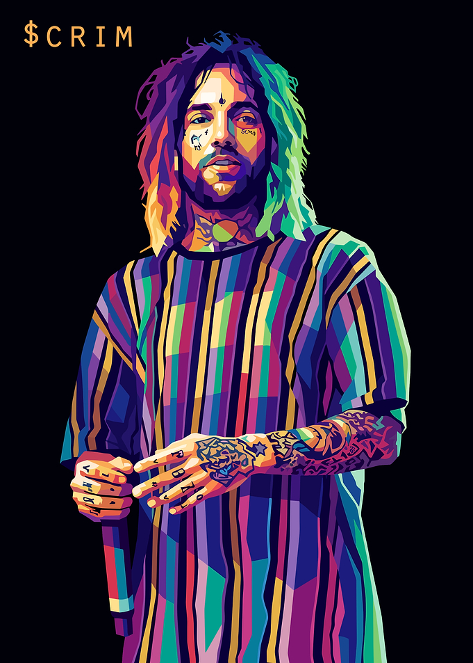 Scrim Pop Art Portrait