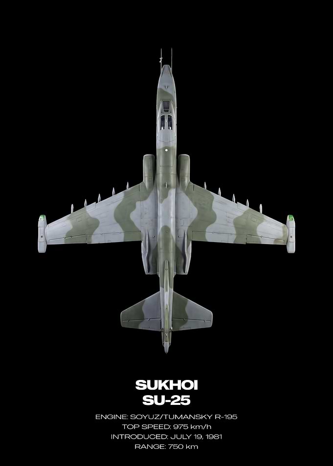 Sukhoi SU-25 Top View