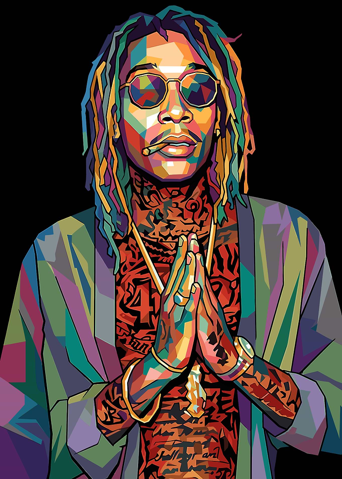 Wiz Khalifa Pop Art Portrait