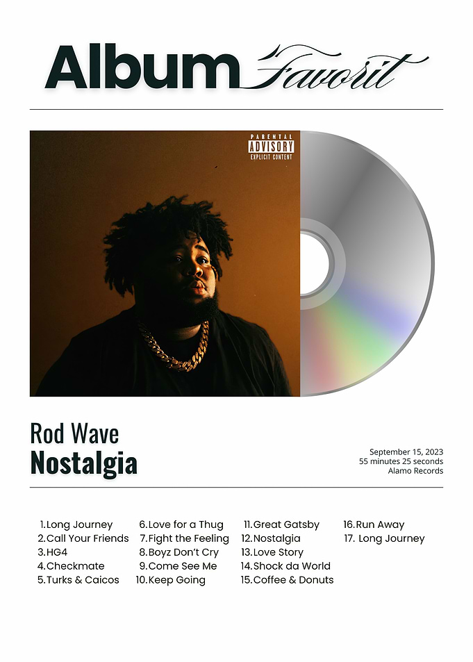 Rod Wave Nostalgia Album Cover