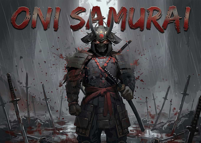 Oni Samurai in the Rain