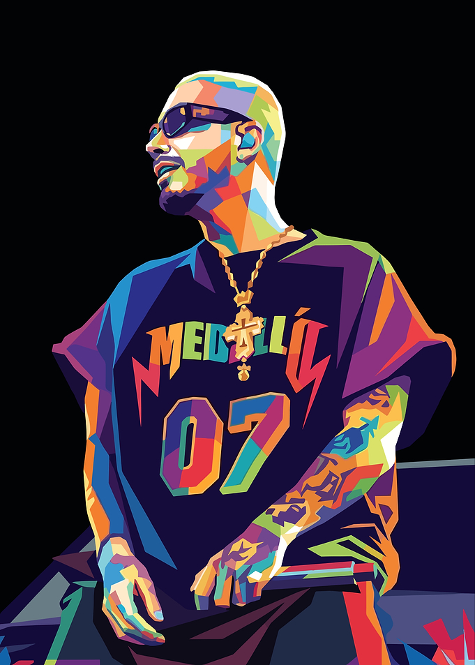 J Balvin Pop Art Portrait