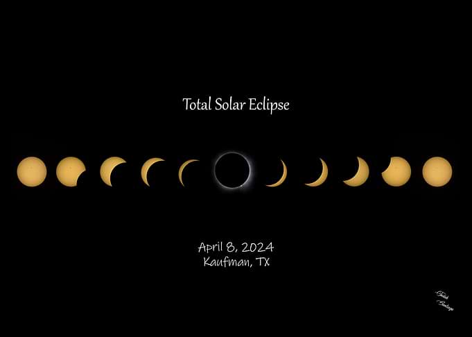 Total Solar Eclipse Progression