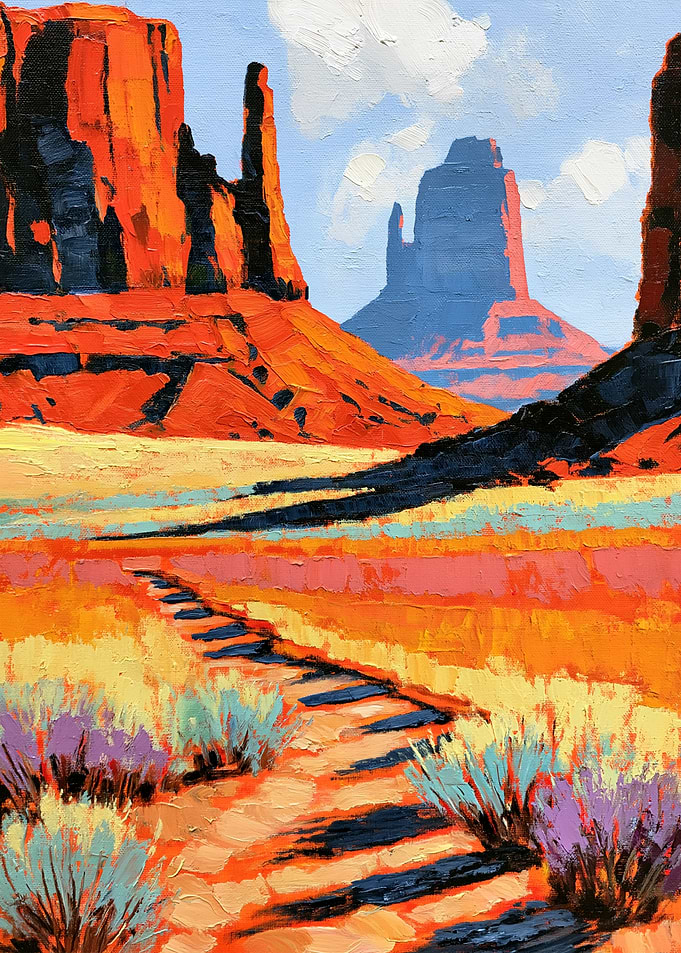 Monument Valley Landscape Painting