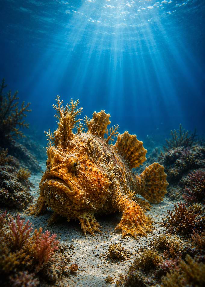Scorpionfish on Sandy Seabed