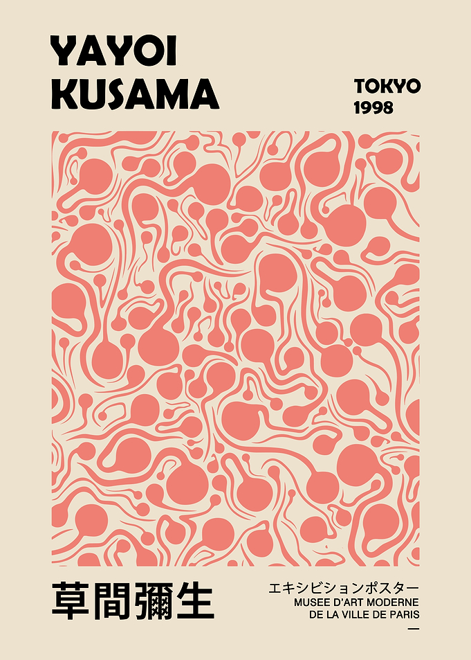 Yayoi Kusama Tokyo 1998 Poster