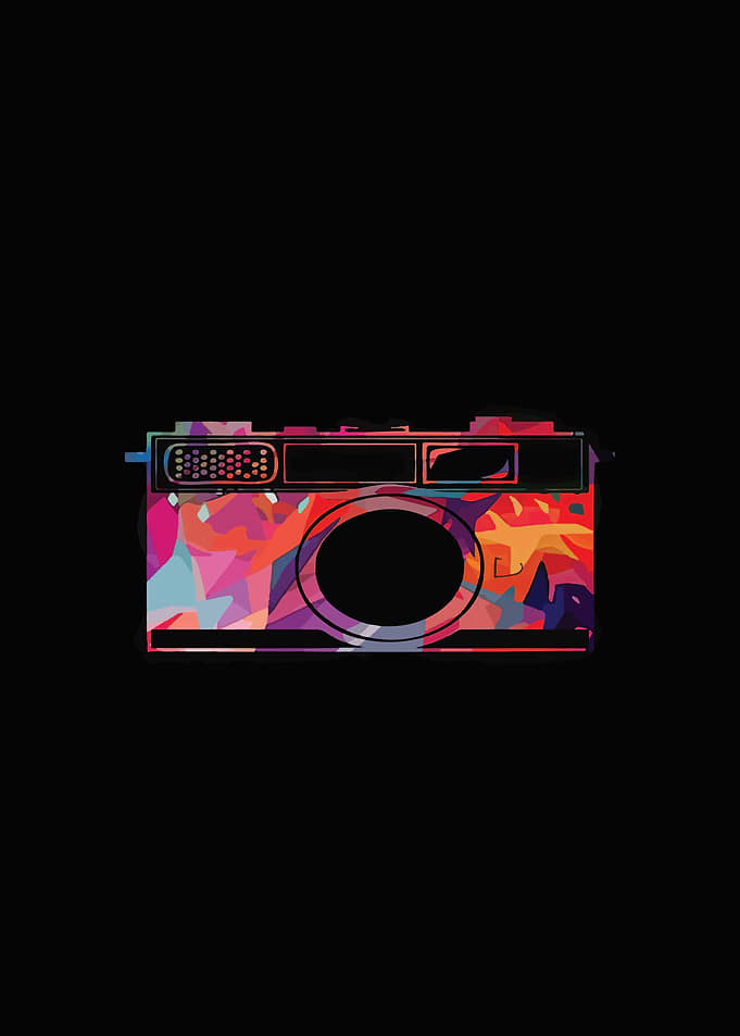 Colorful Abstract Camera Illustration