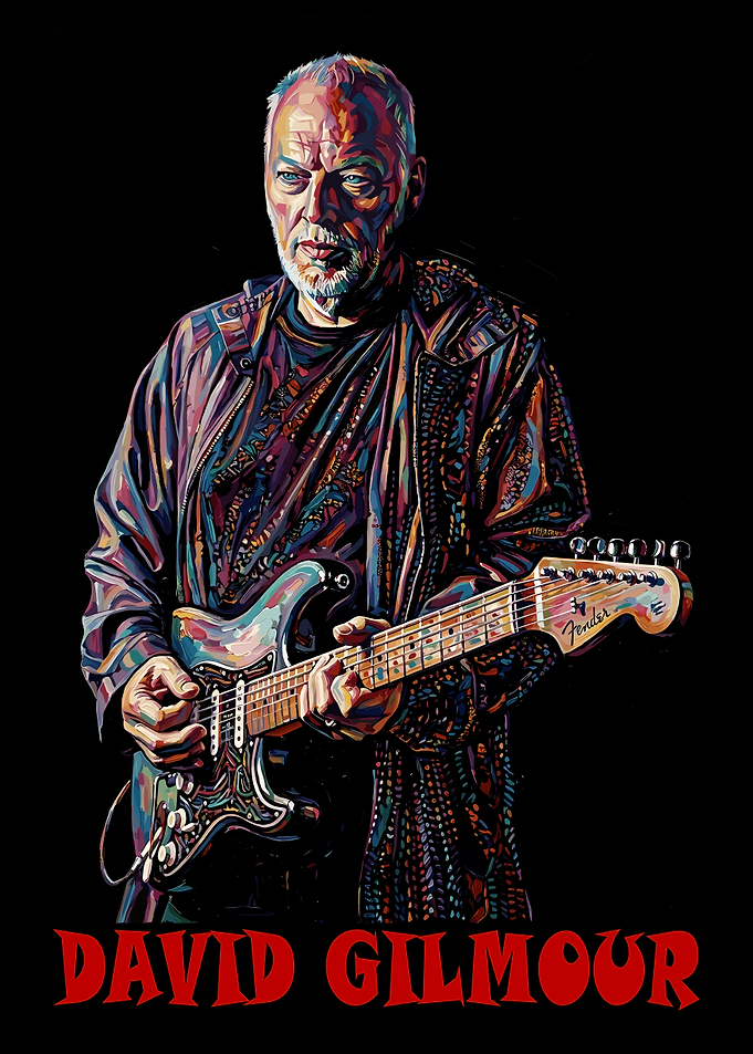 David Gilmour Playing Guitar