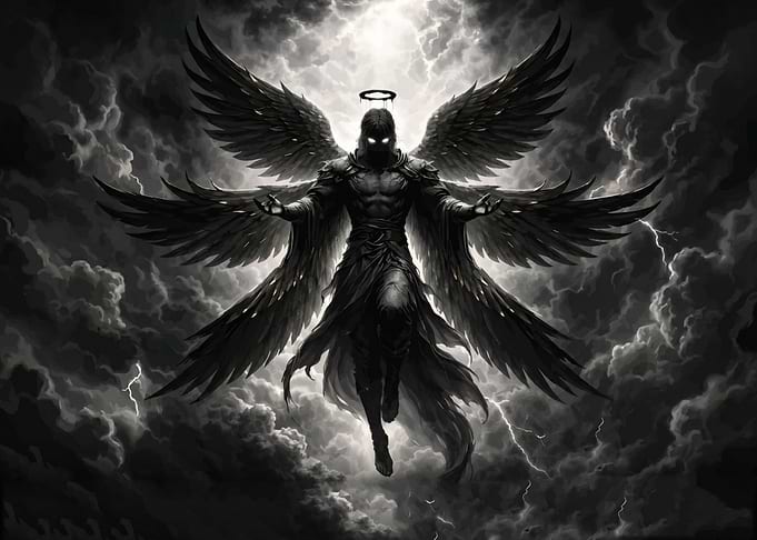 Dark Angel with Wings