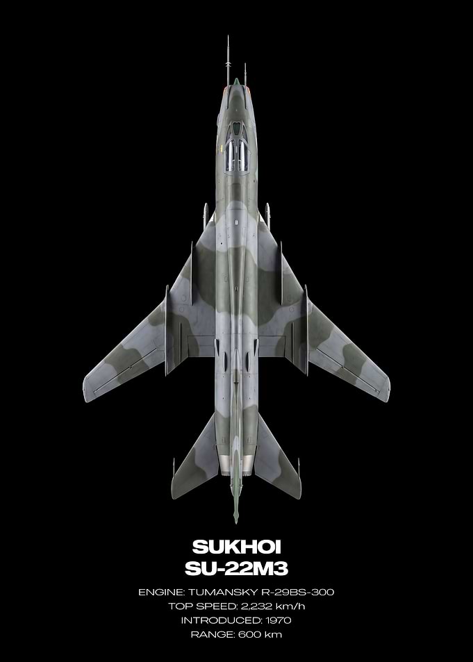 Sukhoi SU-22M3 Top View