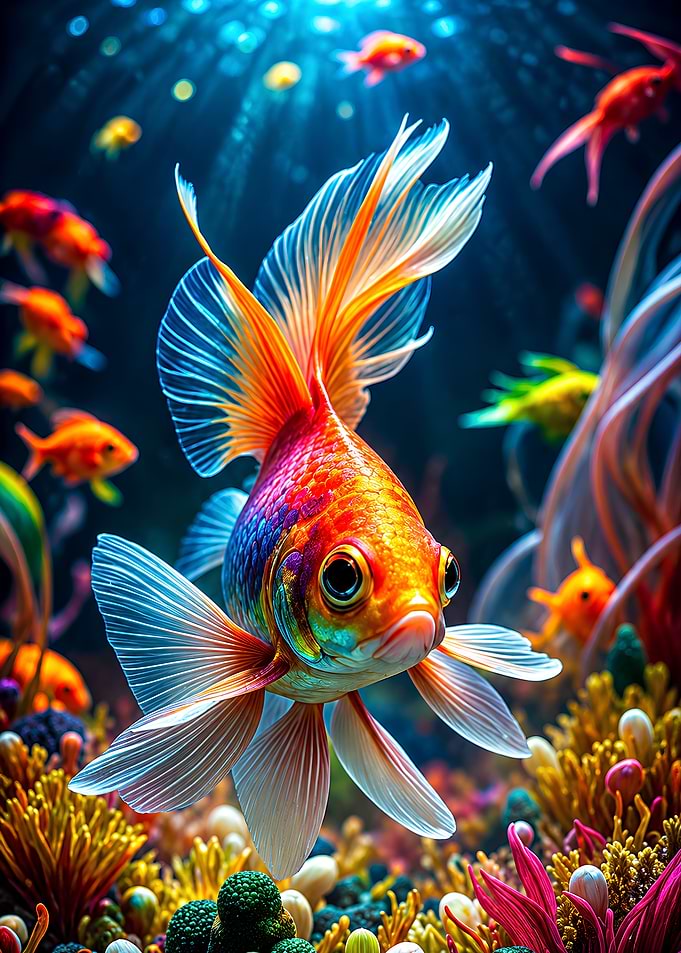 Celestial Betta Fish Painting