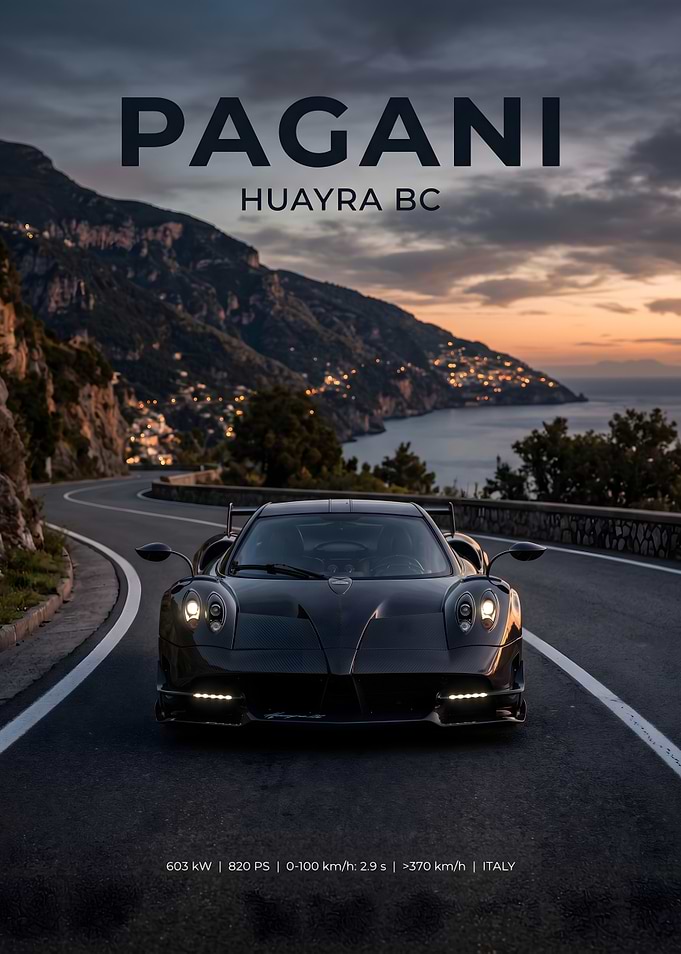 Pagani Huayra BC on Coastal Road
