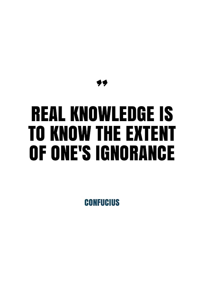 Confucius Quote on Ignorance