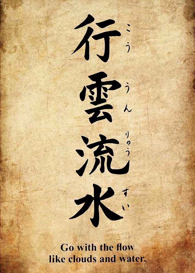 Japanese Calligraphy: Go with the Flow