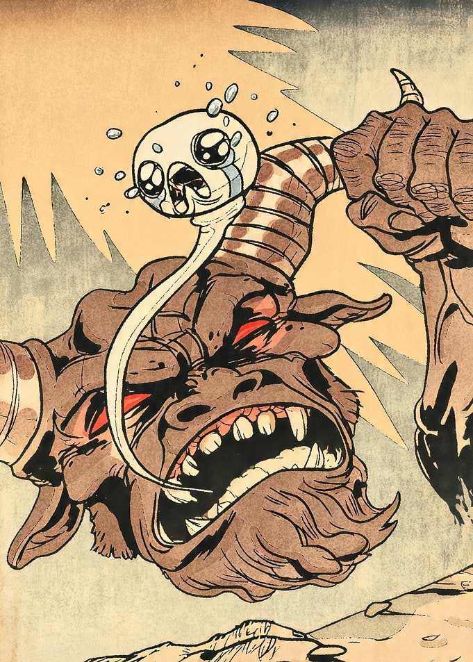 Crying Isaac vs. Monstrous Demon