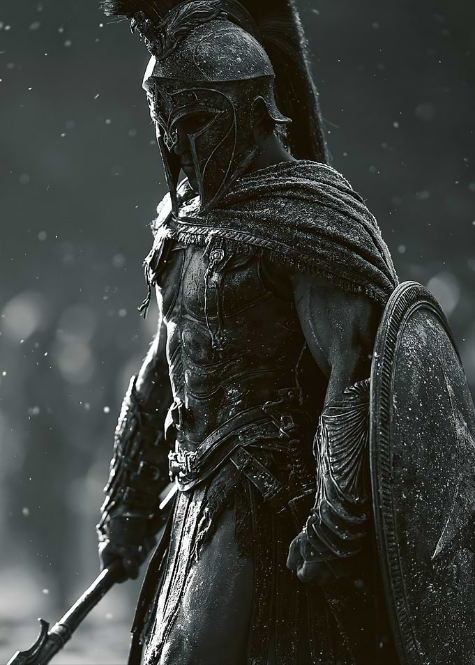 Spartan Warrior in Battle