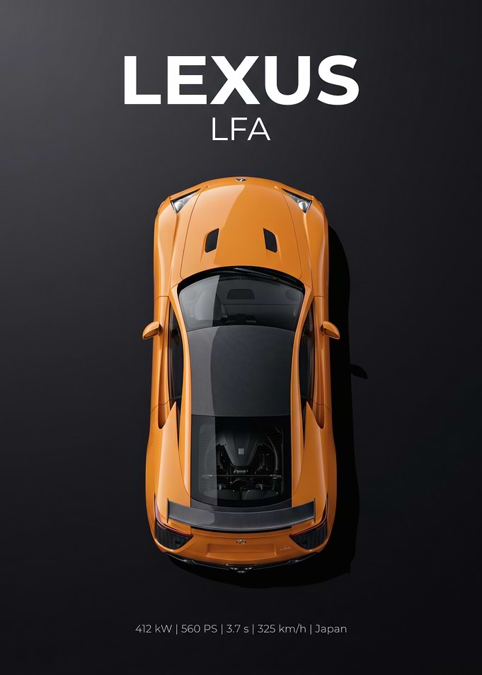 Lexus LFA Top View