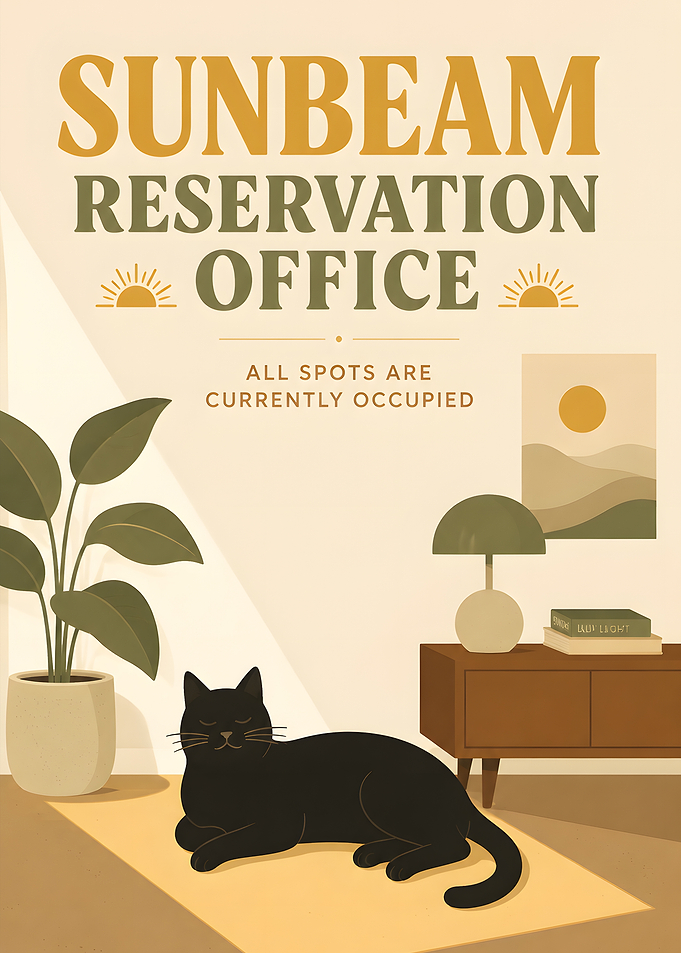 Sunbeam Reservation Office Cat