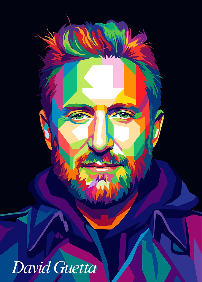 David Guetta Pop Art Portrait