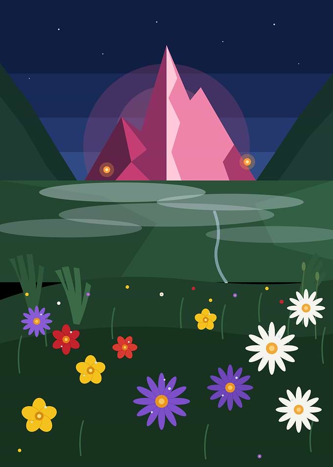 Rose-Tinted Ridge