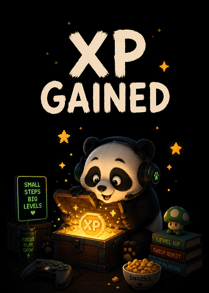 Panda Gamer XP Gained