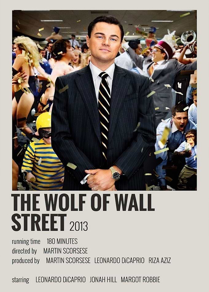 The Wolf of Wall Street Movie Poster