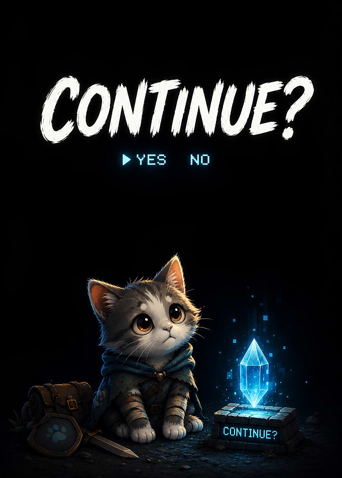 Cute Cat Warrior with Crystal