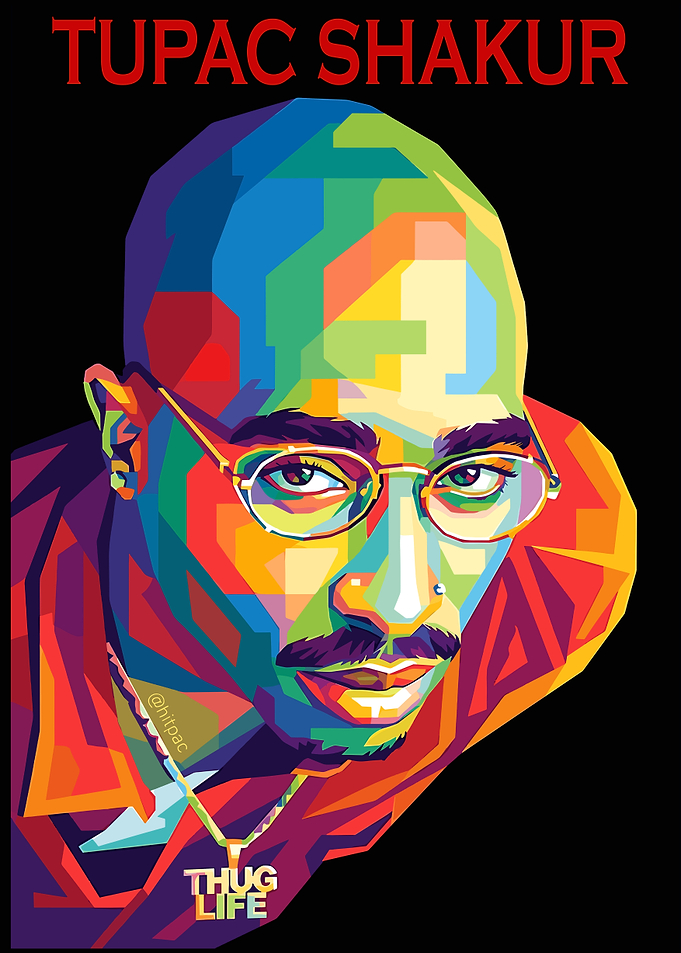 Tupac Shakur Pop Art Portrait