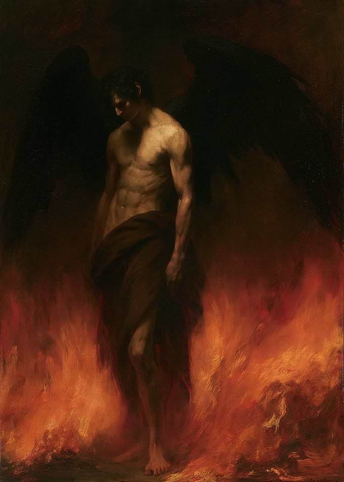 Fallen Angel in Flames
