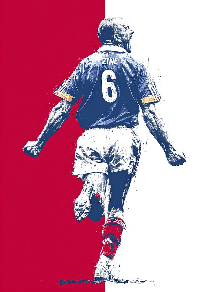 Zinedine Zidane Running