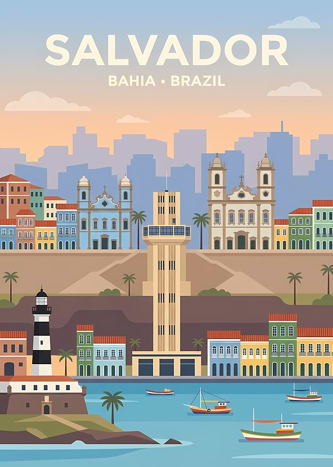 Salvador Bahia Brazil Skyline