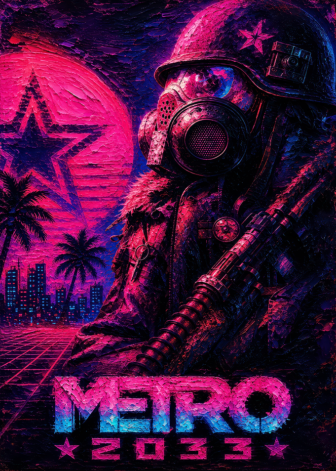 Metro 2033 Retro Sci-Fi Poster