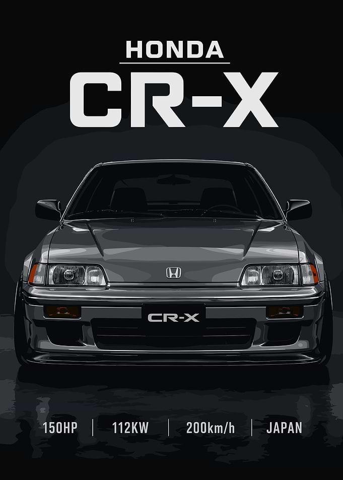Honda CR-X Poster