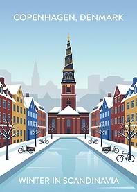 Copenhagen Winter Canal Scene