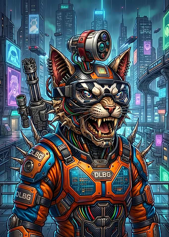 DLBG Cyberpunk #2 - Cat Warrior