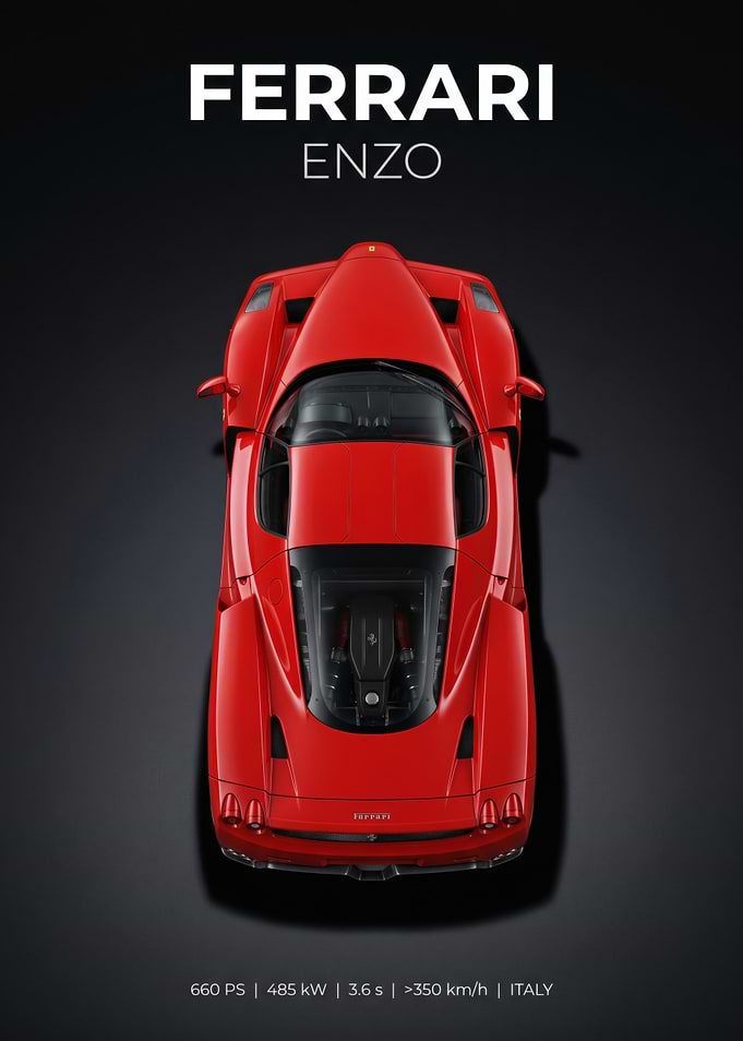 Ferrari Enzo Top View