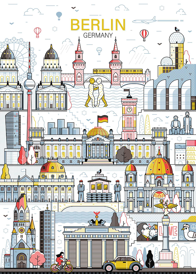 Berlin City Poster